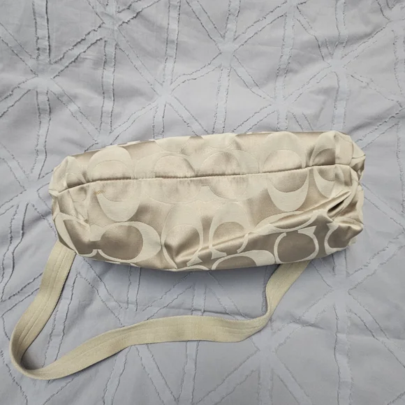 Authentic Coach Signature Poppy Hobo Bag in Cream Beige with Shoulder Strap - Picture 7 of 10